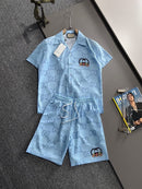 Conjunto GUCCI  Hype Monograma Azul