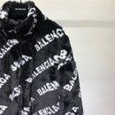 Balenciaga Allover Logo Faux Fur