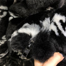Balenciaga Allover Logo Faux Fur