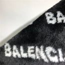 Balenciaga Allover Logo Faux Fur